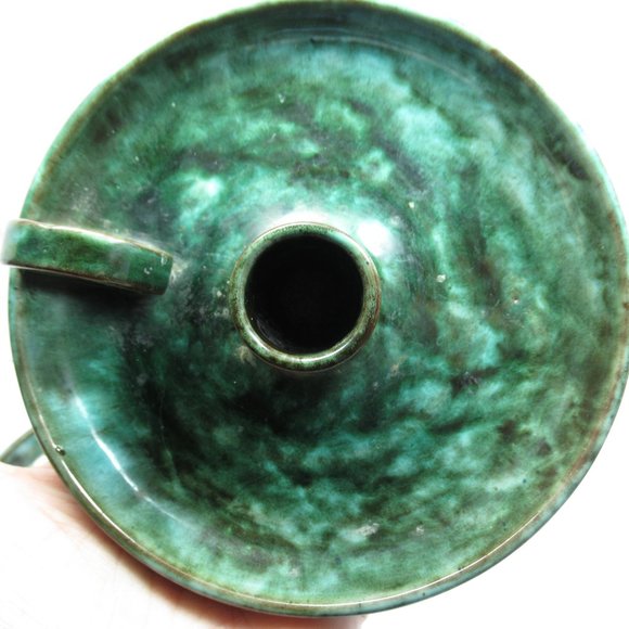 Green Pottery Candle Holders - Picture 9 of 16